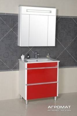 Будкрам купити ПАРИЖ Дзеркальна шафка-80 з підсвіткою ПАРИЖ Дзеркальна шафка-80 з підсвіткою 2