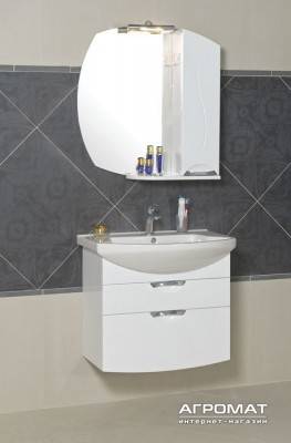 Будкрам купити ГЛОРІЯ Тумба підвісна з раковиною-75 Евіта ГЛОРІЯ Тумба підвісна з раковиною-75 Евіта 2