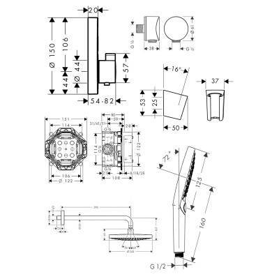 Будкрам купити Raindance Select S Душовий комплект Raindance Select S Душовий комплект 2