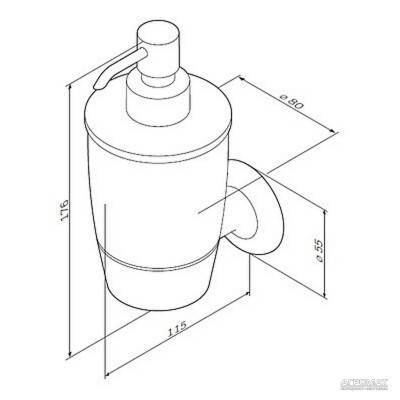 Будкрам купить Like Стеклянный диспенсер для жидкого мыла с настенным держателем Like Стеклянный диспенсер для жидкого мыла с настенным держателем 2