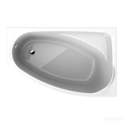 Будкрам купити Ванна акрилова асимметрична MYSTERY 140х90 см, права, у комплектi з нiжками та елементами крiплення, біла