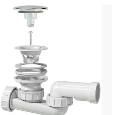 Будкрам купить Сифон для душевого поддона d52мм, клик-клак, выход слива d32