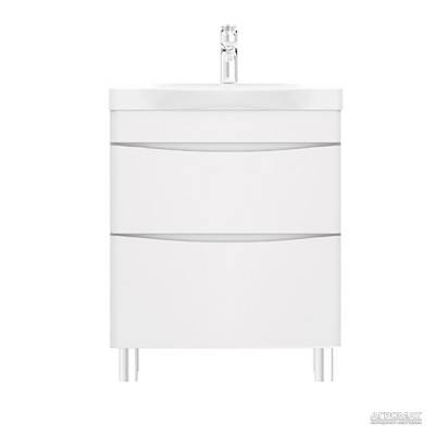 Будкрам купить LIKE, база с раковиной на пол 65 см, белый глянец