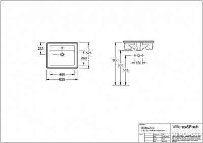 Будкрам купити HOMMAGE  Раковина 1 отв. HOMMAGE  Раковина 1 отв. 2