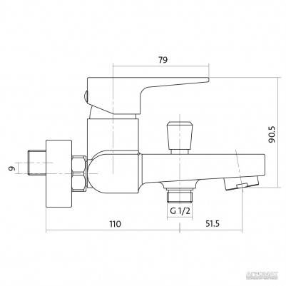 Будкрам купити VIGO S951-010 змішувач для ванни та душу VIGO S951-010 змішувач для ванни та душу 3