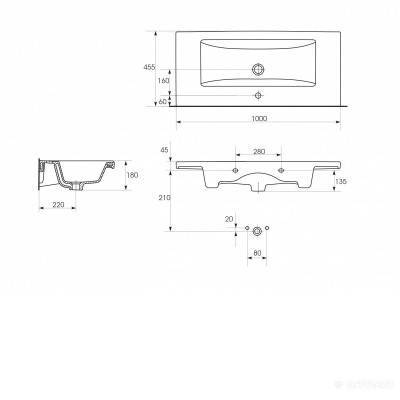 Будкрам купити COMO Раковина-90 д/тумб отв. COMO Раковина-90 д/тумб отв. 4