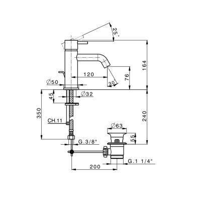 Будкрам купить ART Смеситель для раковины, черный матовый ART Смеситель для раковины, черный матовый 2