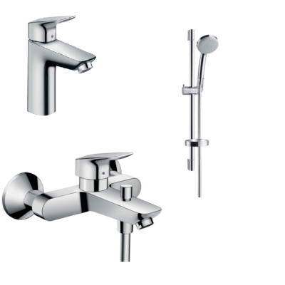 Будкрам купити Набір змішувачів Logis (зміш. для раковини+зміш. для ванни+душ. набір)