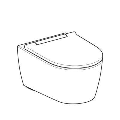 Будкрам купити Підвісний унітаз Geberit ONE, без обідка, воронкоподібний змив TurboFlush, прих.кріплення, декор накладка хром, захисне покриття KeraTect: в комплекті з кришкою Duroplast, швидкоз'ємні петлі, SoftClose та із звукоізолюючою прокладкою Підвісний унітаз Geberit ONE, без обідка, воронкоподібний змив TurboFlush, прих.кріплення, декор накладка хром, захисне покриття KeraTect: в комплекті з кришкою Duroplast, швидкоз'ємні петлі, SoftClose та із звукоізолюючою прокладкою 2