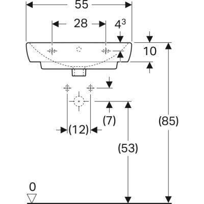 Будкрам купити Selnova Умивальник 55см, прямокутний, з отвором під зміш., з переливом, колір білий глянець Selnova Умивальник 55см, прямокутний, з отвором під зміш., з переливом, колір білий глянець 4