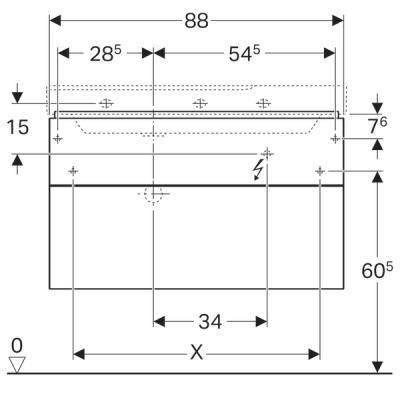 Будкрам купити Xeno2 Шафка під раковину - 88, білий глянець Xeno2 Шафка під раковину - 88, білий глянець 4