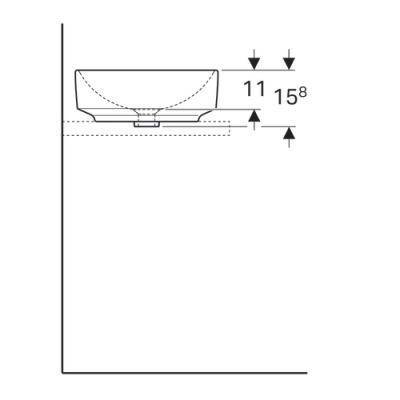Будкрам купити VariForm Умивальник круглий d=40см, що вбуд.на стільницю, без отв. під змішувач, без перелива, білий глянець VariForm Умивальник круглий d=40см, що вбуд.на стільницю, без отв. під змішувач, без перелива, білий глянець 5
