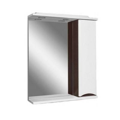 Будкрам купить LIKE зеркальный шкафчик 65 см. права, белый/венге