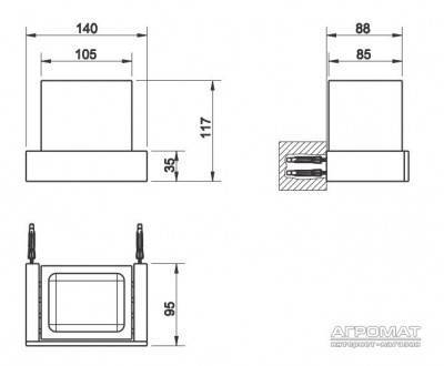 Будкрам купити Rettangolo Склянка Rettangolo Склянка 2