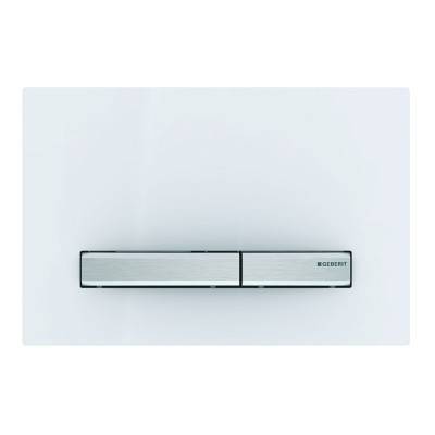 Будкрам купити Sigma50 Клавіша з подвійним змивом, білий/хром мат