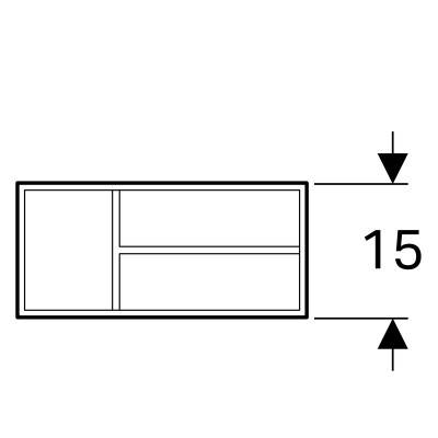 Будкрам купити Xeno2 Роздільна перегородка для маленької шухляди, t-подібна 150х323х62 мм Xeno2 Роздільна перегородка для маленької шухляди, t-подібна 150х323х62 мм 4