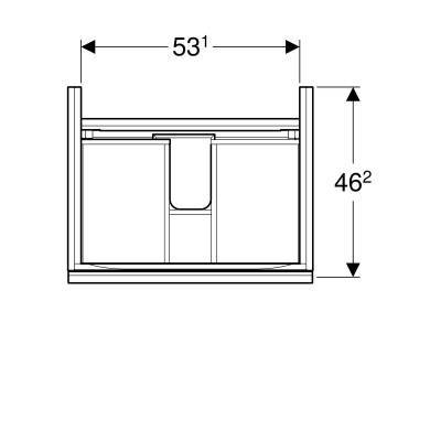 Будкрам купити Acanto Тумба під умивальник 60 см, з 1 висув.ящиком та з 1 висув.внутр.ящиком, корпус: лакований ультраглянець/білий, фасад: біле скло Acanto Тумба під умивальник 60 см, з 1 висув.ящиком та з 1 висув.внутр.ящиком, корпус: лакований ультраглянець/білий, фасад: біле скло 3