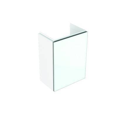 Будкрам купить Acanto Тумба под умывальник 40 см, с 1 висув.ящиком и с 1 висув.внутр.ящиком, корпус: лакированный ультраглянець/белый, фасад: белое стекло