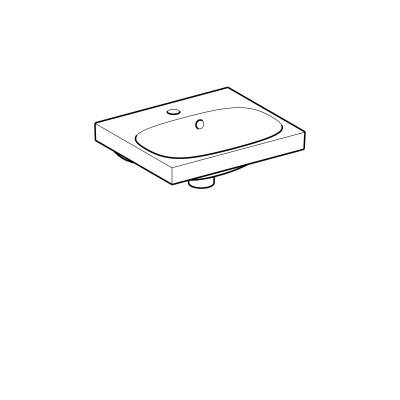 Будкрам купить Acanto раковина 45 см, с переливом, белый Acanto раковина 45 см, с переливом, белый 2