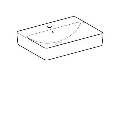 Будкрам купити VariForm Умивальник прямокутний, 60х45см, що монт.на стільницю, з 1 отв. під змішувач, з переливом, білий VariForm Умивальник прямокутний, 60х45см, що монт.на стільницю, з 1 отв. під змішувач, з переливом, білий 2