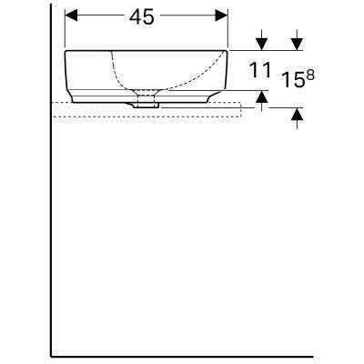 Будкрам купити VariForm Умивальник прямокутний, 60х45см, що монт.на стільницю, з 1 отв. під змішувач, з переливом, білий VariForm Умивальник прямокутний, 60х45см, що монт.на стільницю, з 1 отв. під змішувач, з переливом, білий 4