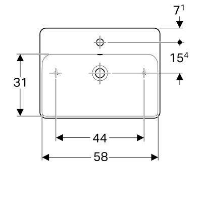 Будкрам купити VariForm Умивальник прямокутний, 60х45см, що монт.на стільницю, з 1 отв. під змішувач, з переливом, білий VariForm Умивальник прямокутний, 60х45см, що монт.на стільницю, з 1 отв. під змішувач, з переливом, білий 3