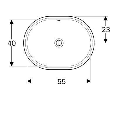 Будкрам купити VariForm Умивальник еліптичний, 55х40см, що монт.під стільницю, без отв. під змішувач, з переливом, глазурований знизу,  білий глянець VariForm Умивальник еліптичний, 55х40см, що монт.під стільницю, без отв. під змішувач, з переливом, глазурований знизу,  білий глянець 2