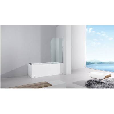 Будкрам купити QUEST Шторка скляна на ванну, реверсійна, 1400х800 скло прозоре QUEST Шторка скляна на ванну, реверсійна, 1400х800 скло прозоре 3