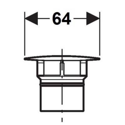Будкрам купити Кришка GEBERIT клапана Clou, хром Кришка GEBERIT клапана Clou, хром 2