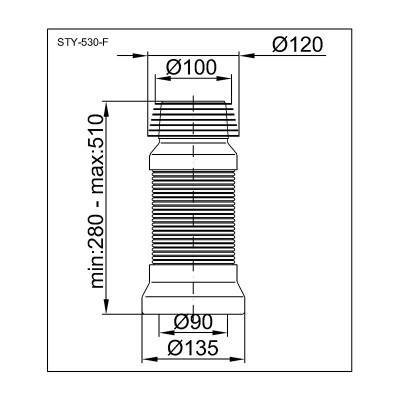 Будкрам купити гофра для унітазу, колір білий гофра для унітазу, колір білий 2