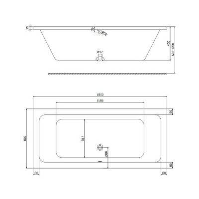 Будкрам купити MODO Ванна прямокутна 160 x 70см, з ніжками SN7/SN14 MODO Ванна прямокутна 160 x 70см, з ніжками SN7/SN14 3