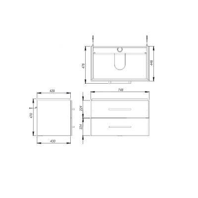Будкрам купити ZLATA Тумба-75, білий ZLATA Тумба-75, білий 2