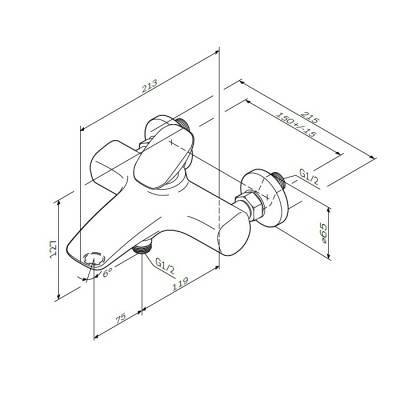 Будкрам купить Spirit V2.0 Смеситель для ванны/душа Spirit V2.0 Смеситель для ванны/душа 2