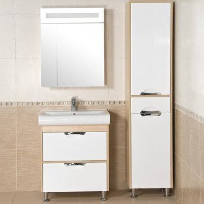 Будкрам купити НІКА Дзеркальна шафка-60, з підсв., біла НІКА Дзеркальна шафка-60, з підсв., біла 2