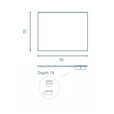 Будкрам купити STRUCTURE Полиця з аксесуарами (мильниця+стакан) 90см STRUCTURE Полиця з аксесуарами (мильниця+стакан) 90см 2