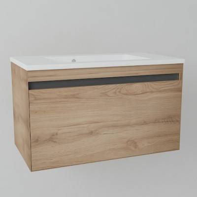 Будкрам купить UP Тумба 60 с раковиной, светлый дуб