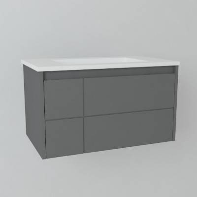 Будкрам купить LAGUNA Тумба 80 с раковиной, антрацит