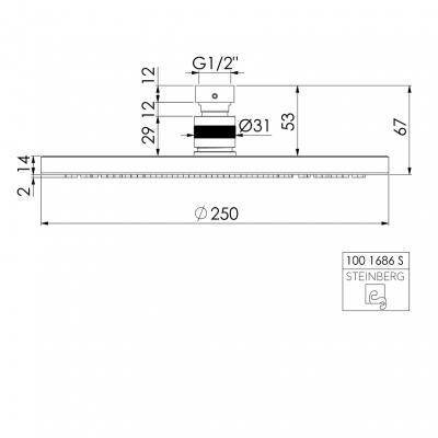 Будкрам купить Верхний душ-250 Верхний душ-250 2