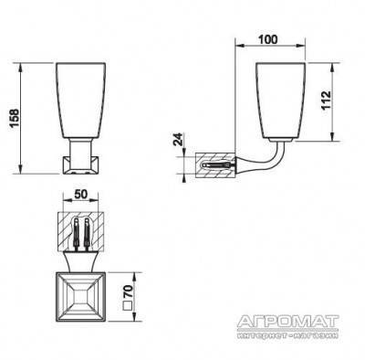 Будкрам купити Mimi Склянка, хром Mimi Склянка, хром 2