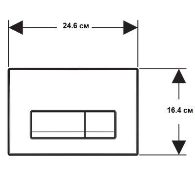Будкрам купити Delta51 Клавіша змиву, чорний глянець Delta51 Клавіша змиву, чорний глянець 3