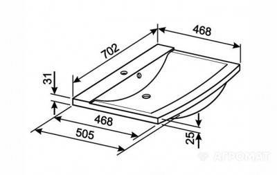 Будкрам купить OASIS Раковина 70см OASIS Раковина 70см 4