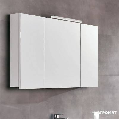 Будкрам купить NIKA Зеркальный шкаф 100, белая