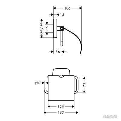 Будкрам купити PuraVida Тримач паперу PuraVida Тримач паперу 2