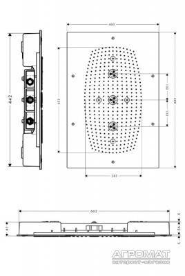 Будкрам купити Rainmaker Верхній стельовий душ Rainmaker Верхній стельовий душ 2