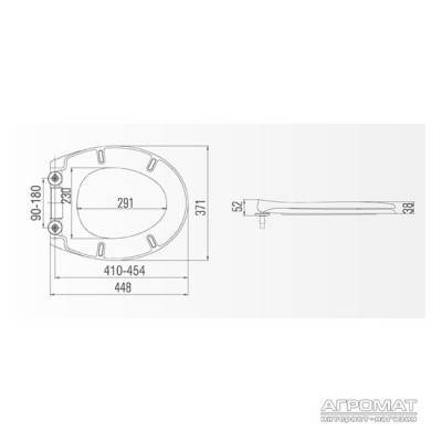 Будкрам купить BLISS Сиденье для унитаза с микролифтом BLISS Сиденье для унитаза с микролифтом 2