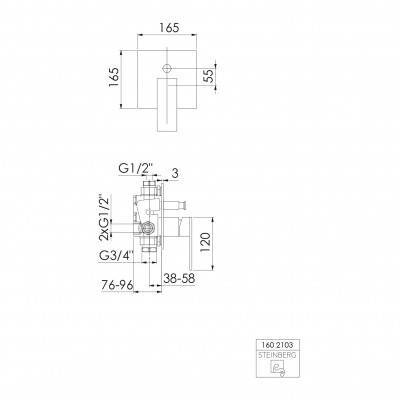 Будкрам купить 160 2103 S Внешняя часть смесителя для ванны 160 2103 S Внешняя часть смесителя для ванны 2