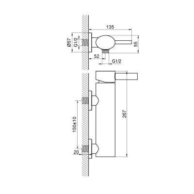 Будкрам купити PRESTIGE Змішувач д/душа PRESTIGE Змішувач д/душа 2