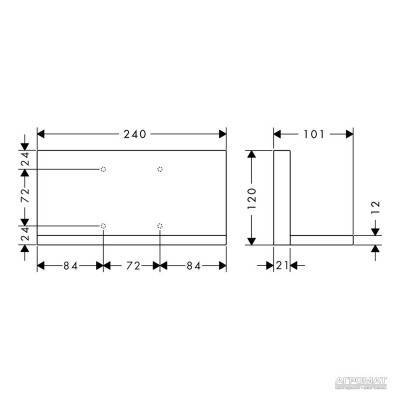 Будкрам купити Starck Shower Полиця-24 Starck Shower Полиця-24 2