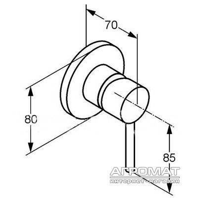 Будкрам купити Bozz Зовнішня частина змішувача д/душа Bozz Зовнішня частина змішувача д/душа 2