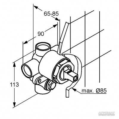 Будкрам купить Bozz Внутренняя часть смесителя для ванны Bozz Внутренняя часть смесителя для ванны 2